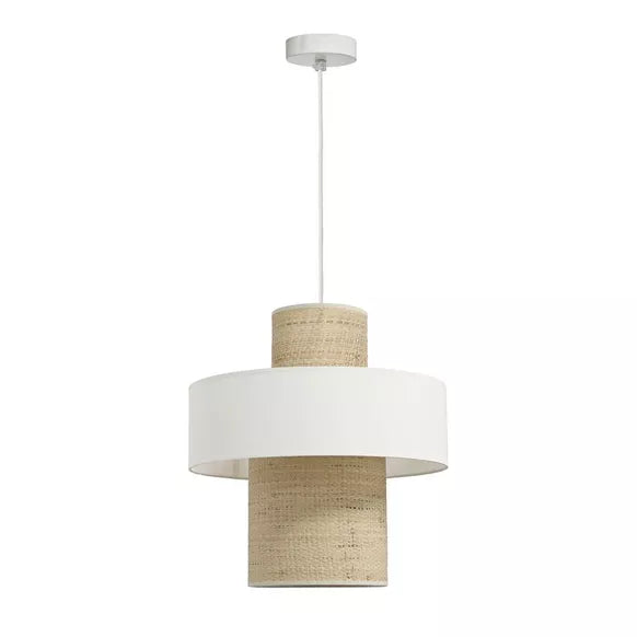 Suspension TEXA raphia naturel D38cm