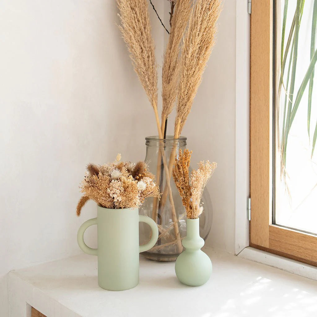 Vase avec anses Mediterranea vert