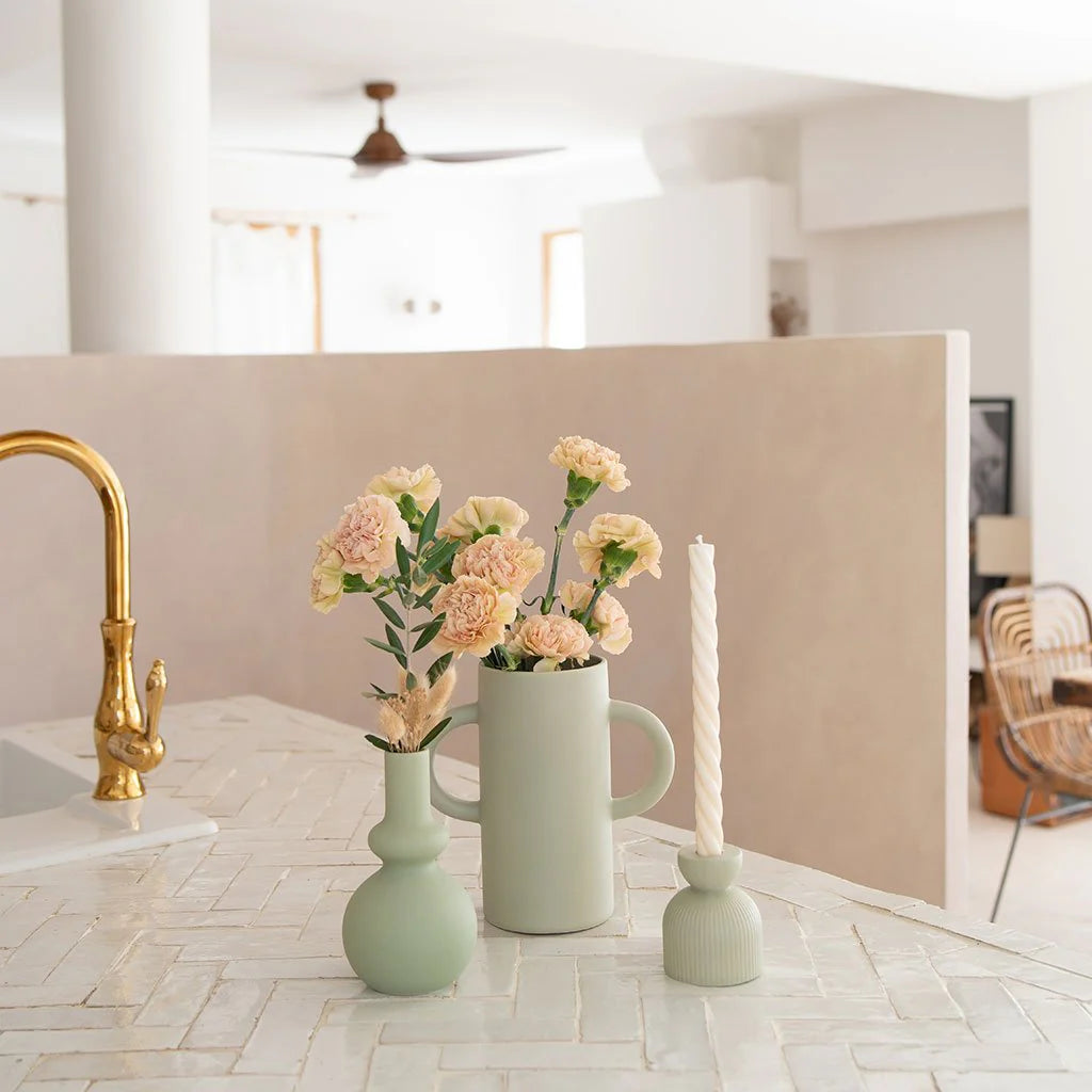 Vase avec anses Mediterranea vert