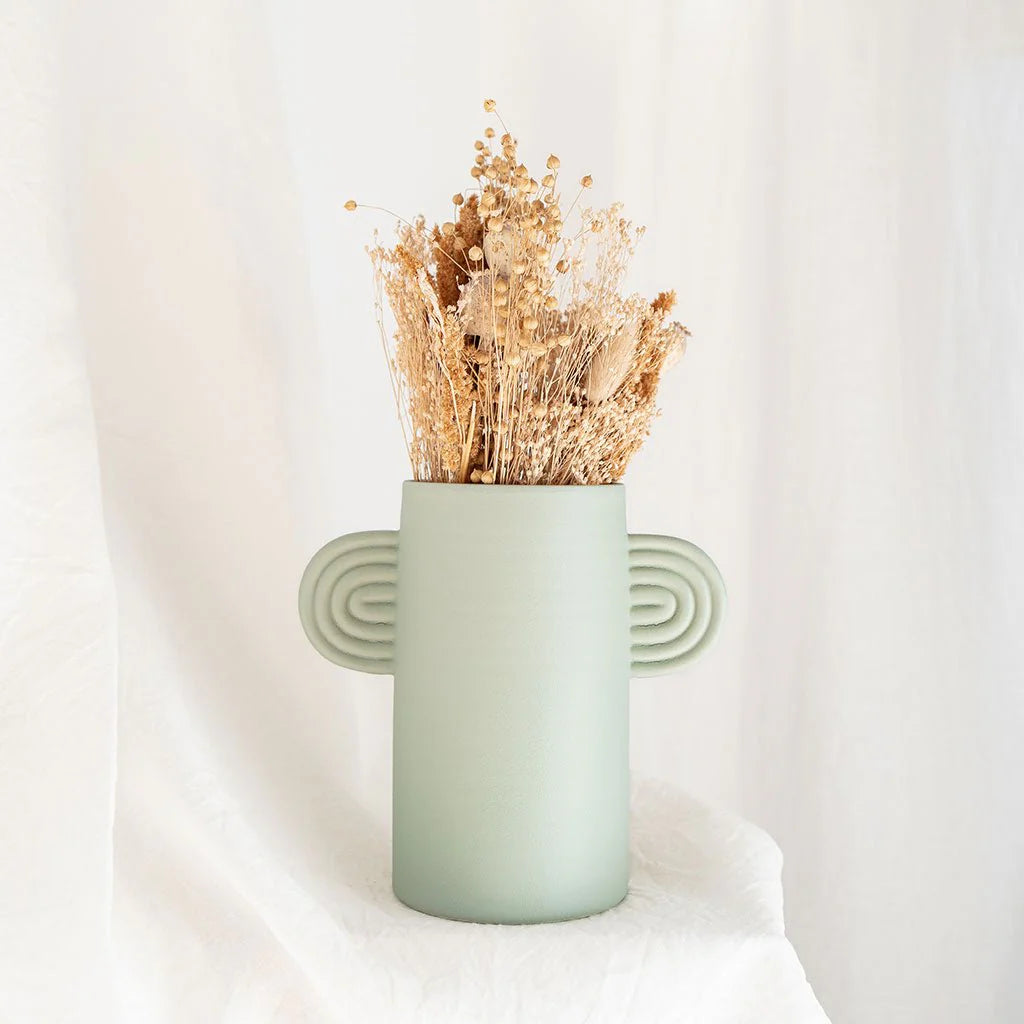 Vase avec anses Ambre Vert