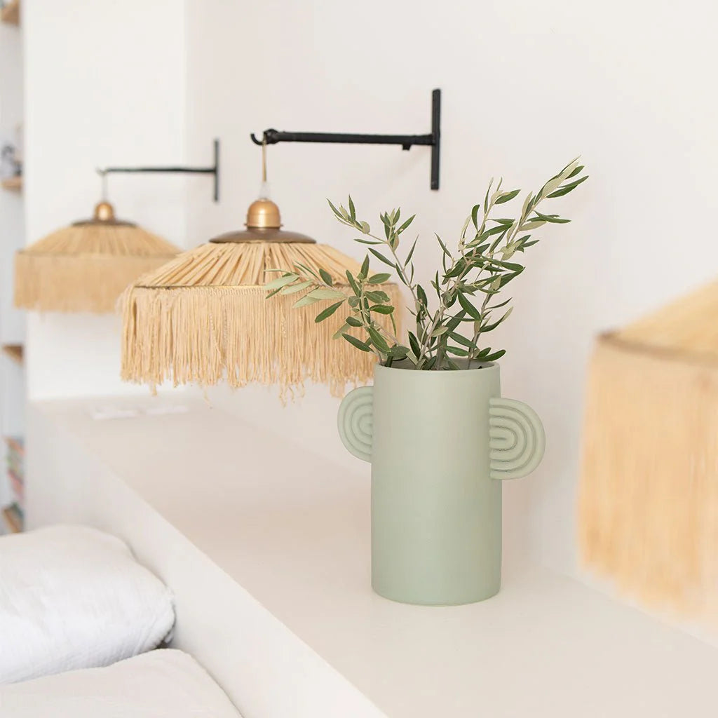 Vase avec anses Ambre Vert