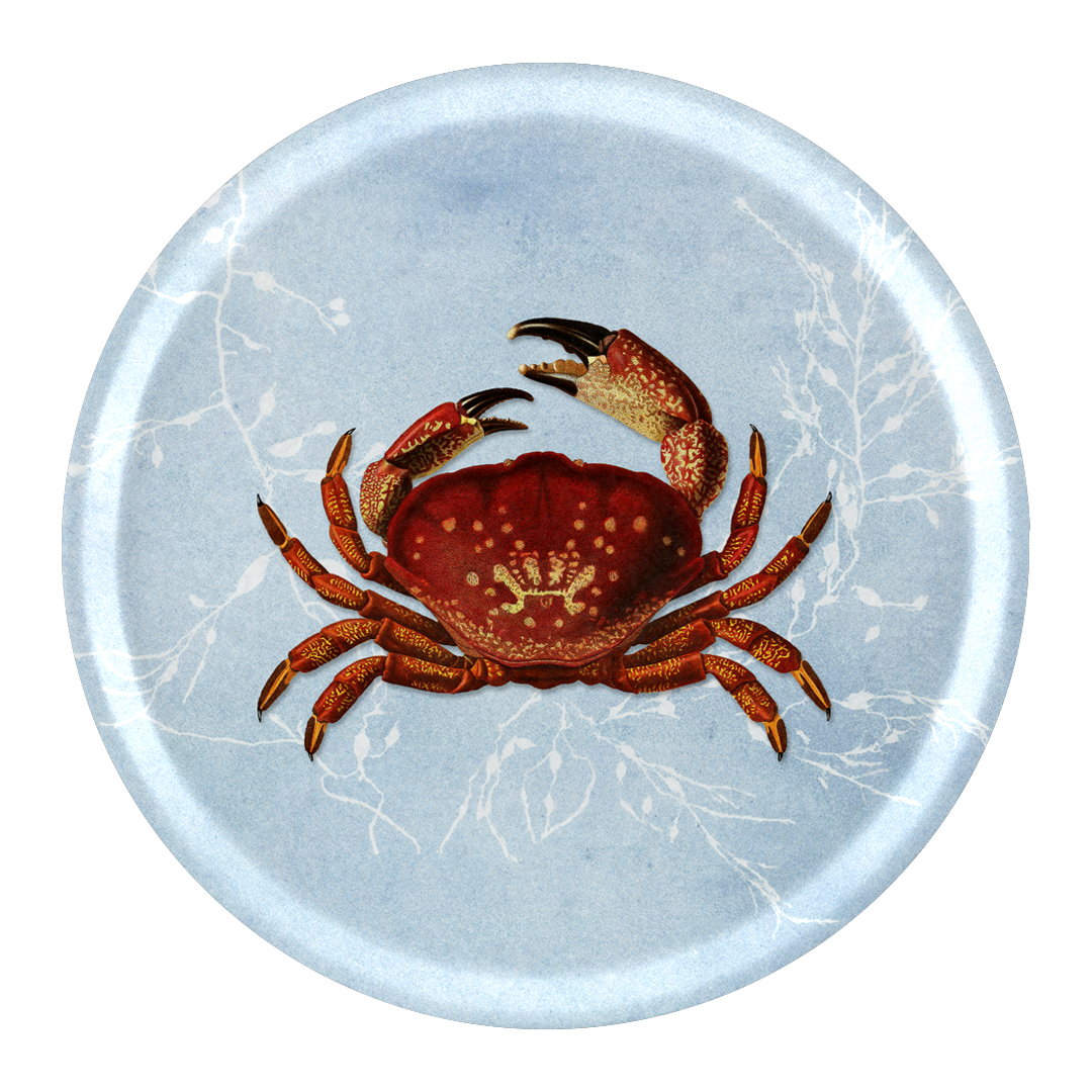 Plateau rond en bouleau 38 cm - Crabe