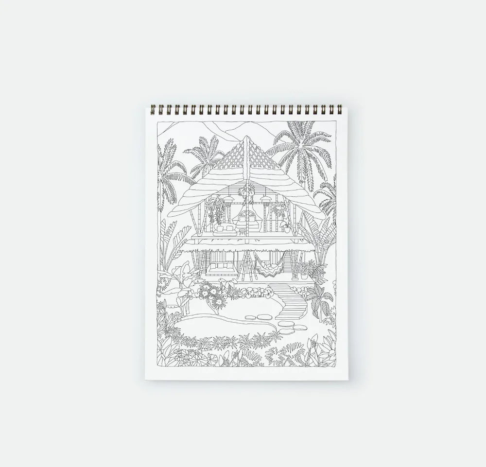 Cahier de coloriage - Exotic Bathtub