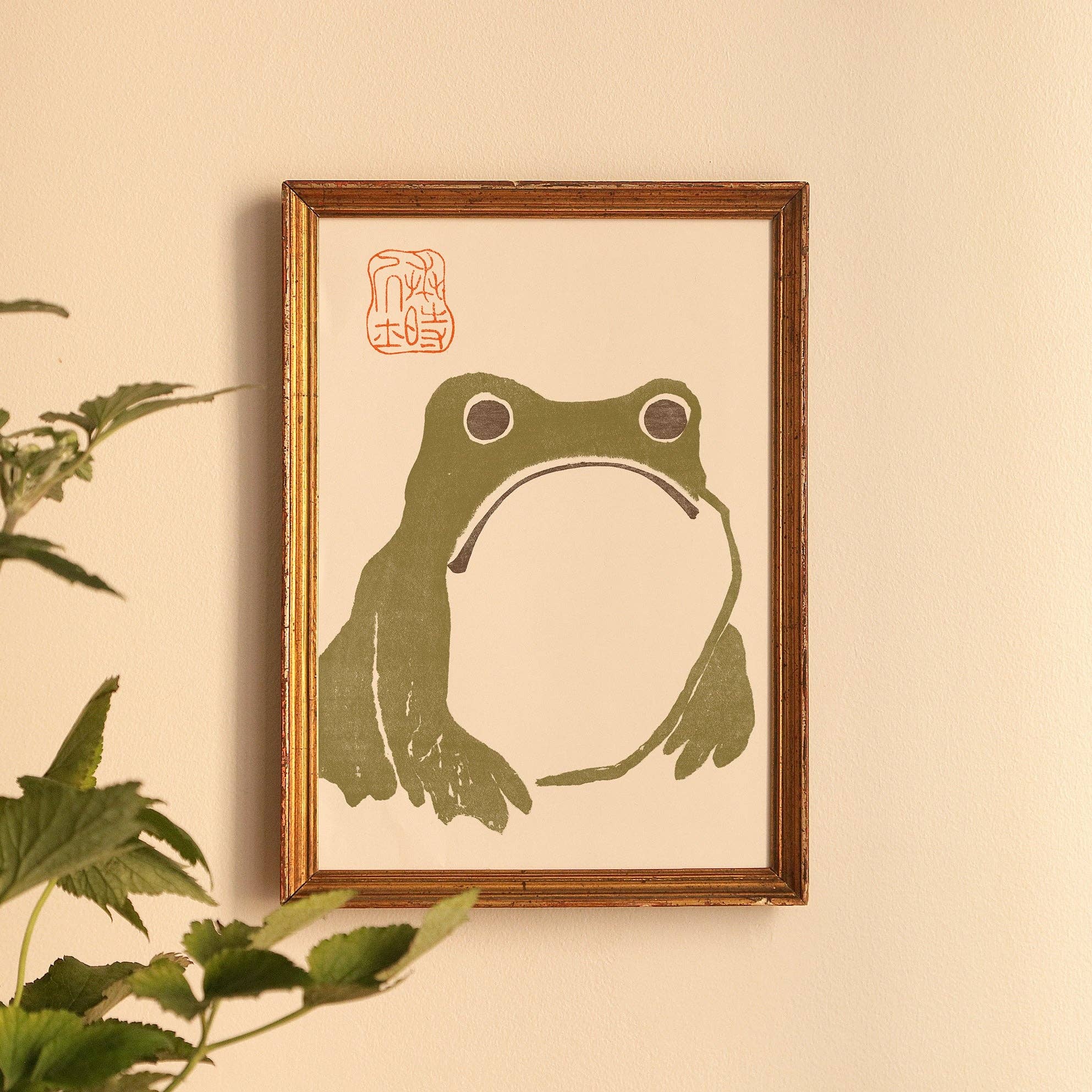 Affiche : Grenouille Verte - Matsumoto Hoji