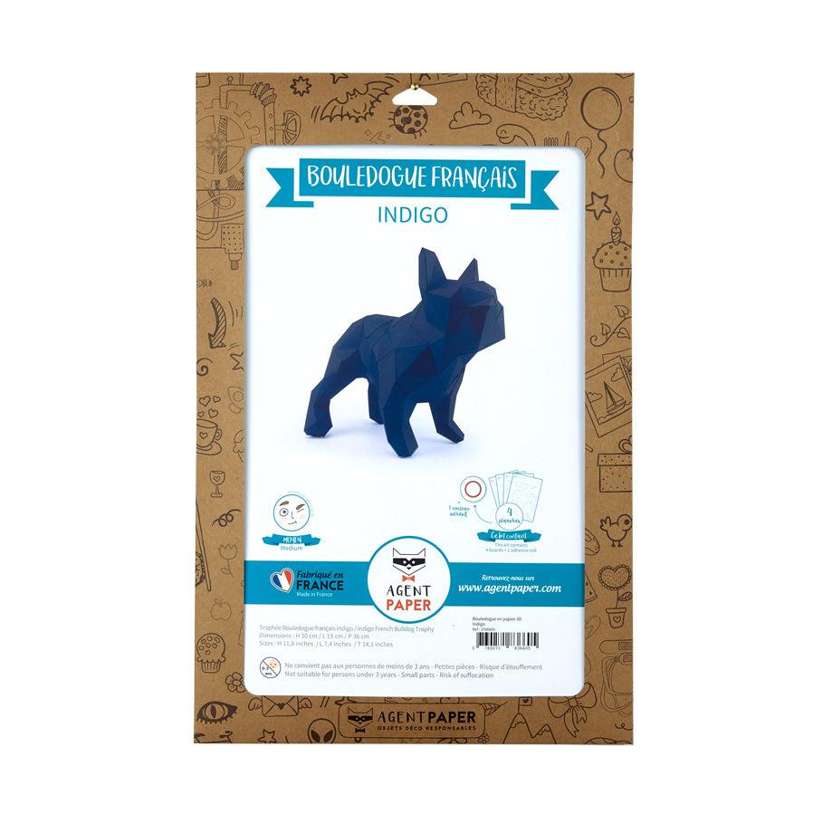 Bouledogue en papier 3D