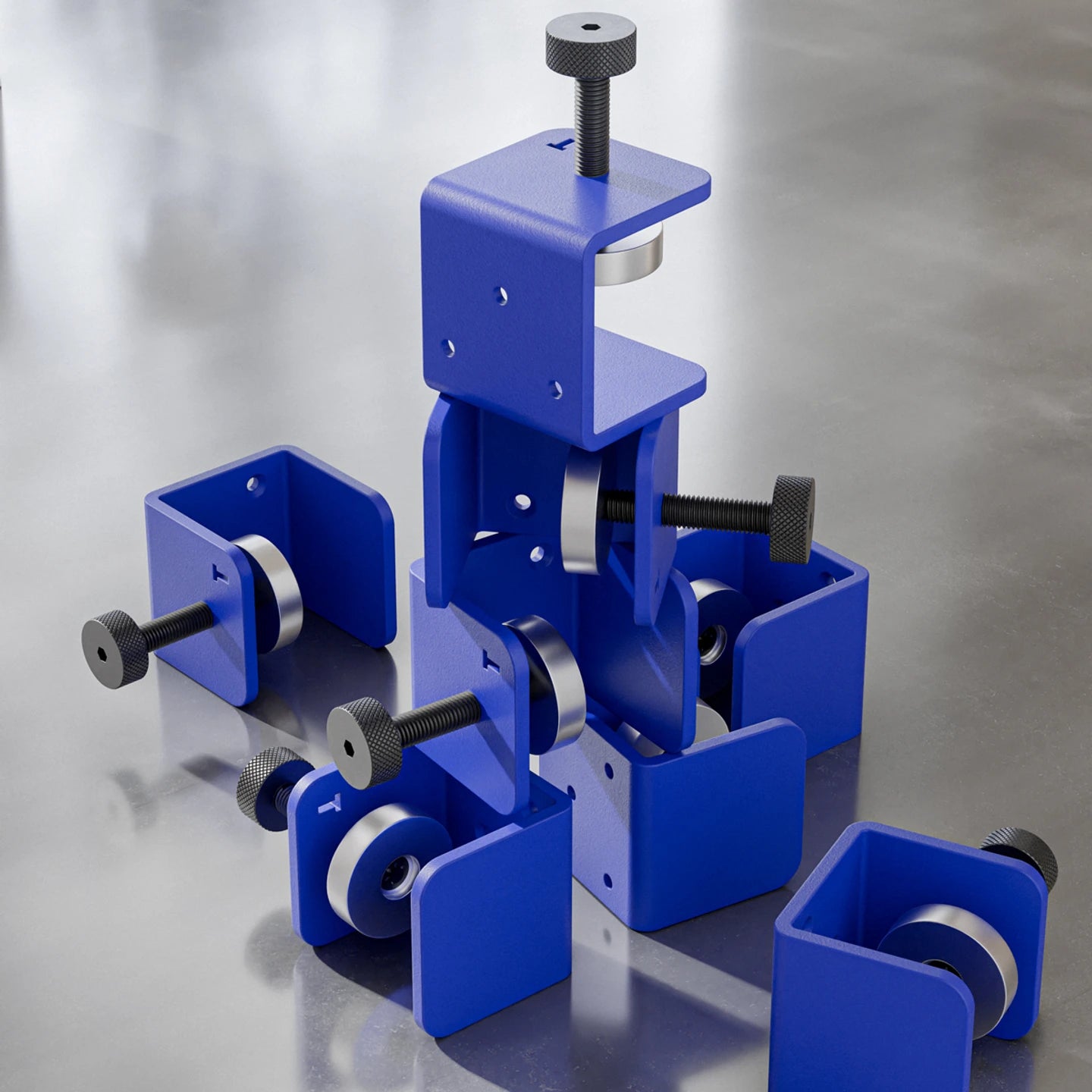Bracket tiptoe Bleu Klein