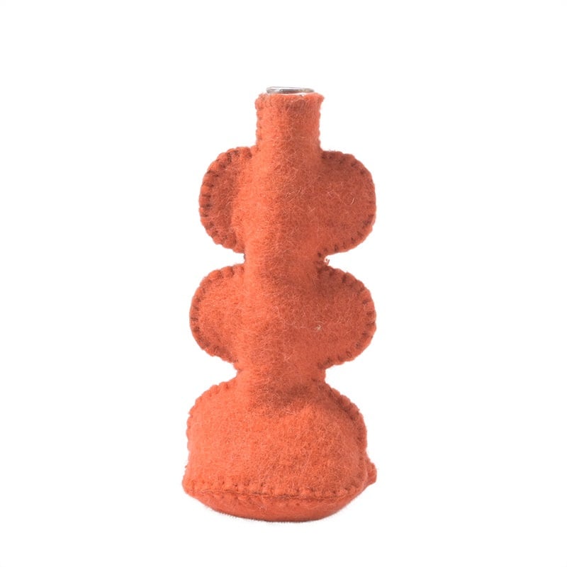 Vase en laine Bubble Corail