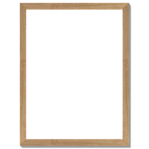 Cadre chêne brut et plexi pour affiche 30 x 40 cm