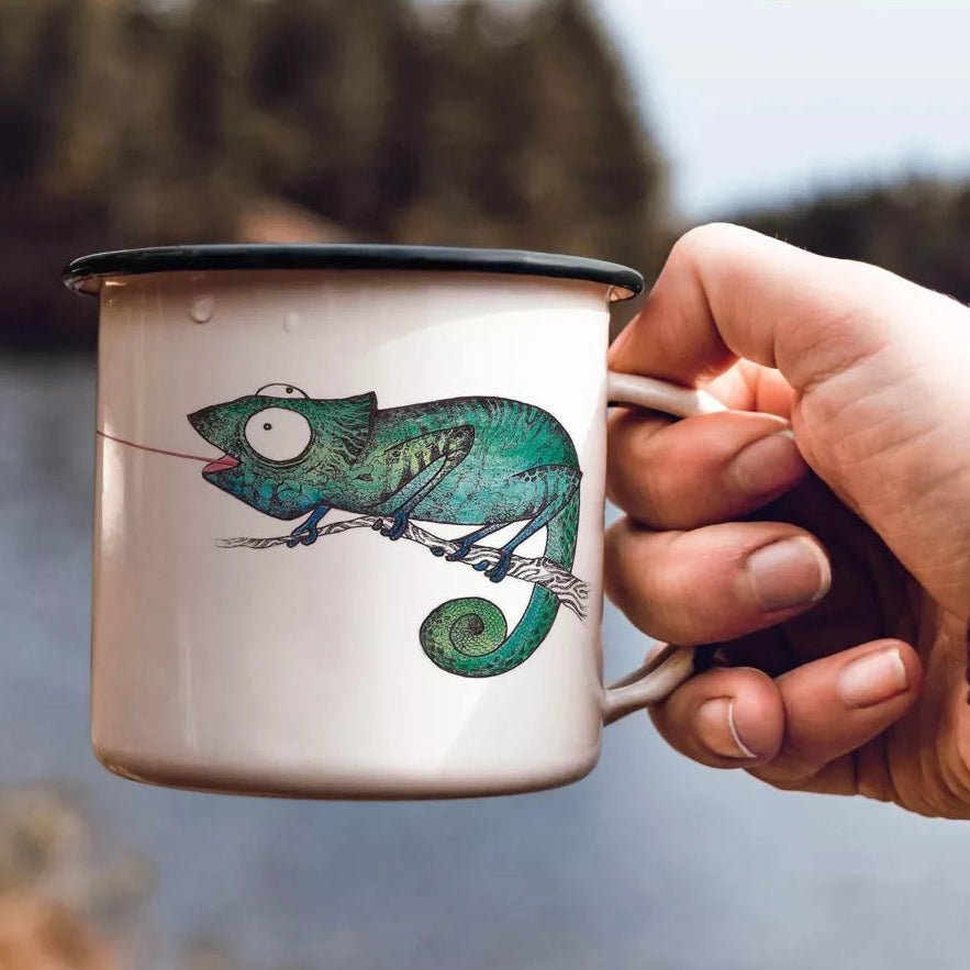 Mug émaillé - Caméléon - 300ml