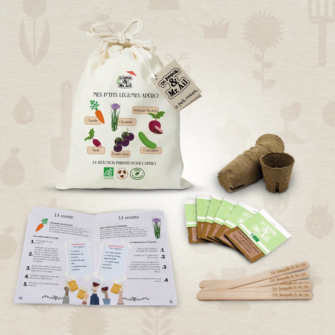 Kit de plantation - mes p'tits légumes apéro