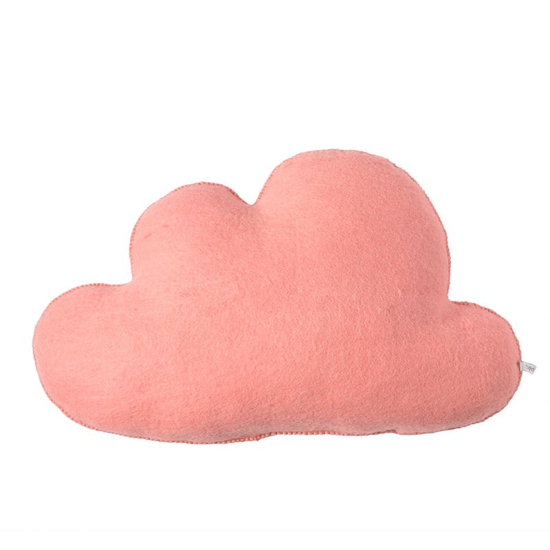 Coussin nuage rose
