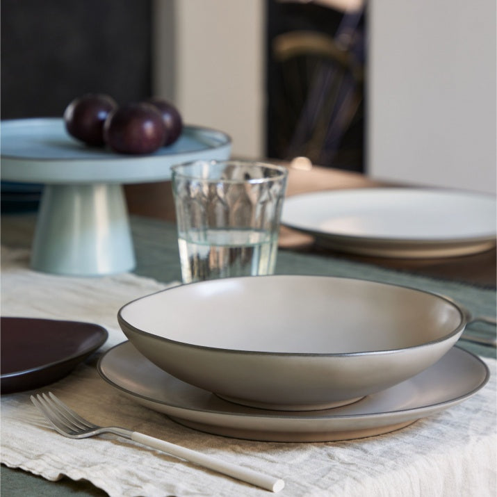 Assiette creuse Stacked - creme - 23cm