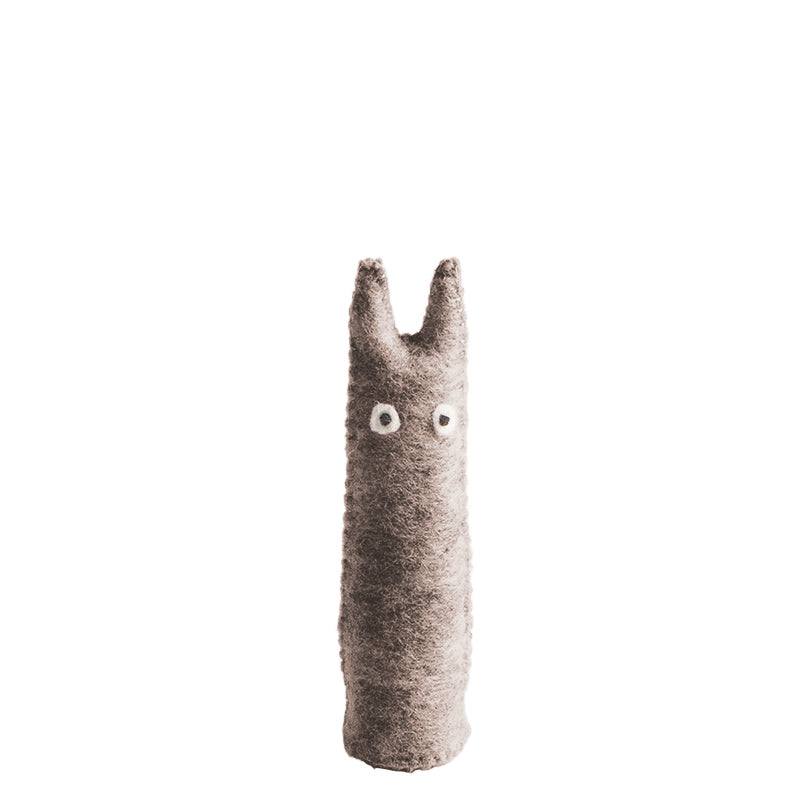 LES CURIEUX, Chat en laine, M, brut-nature