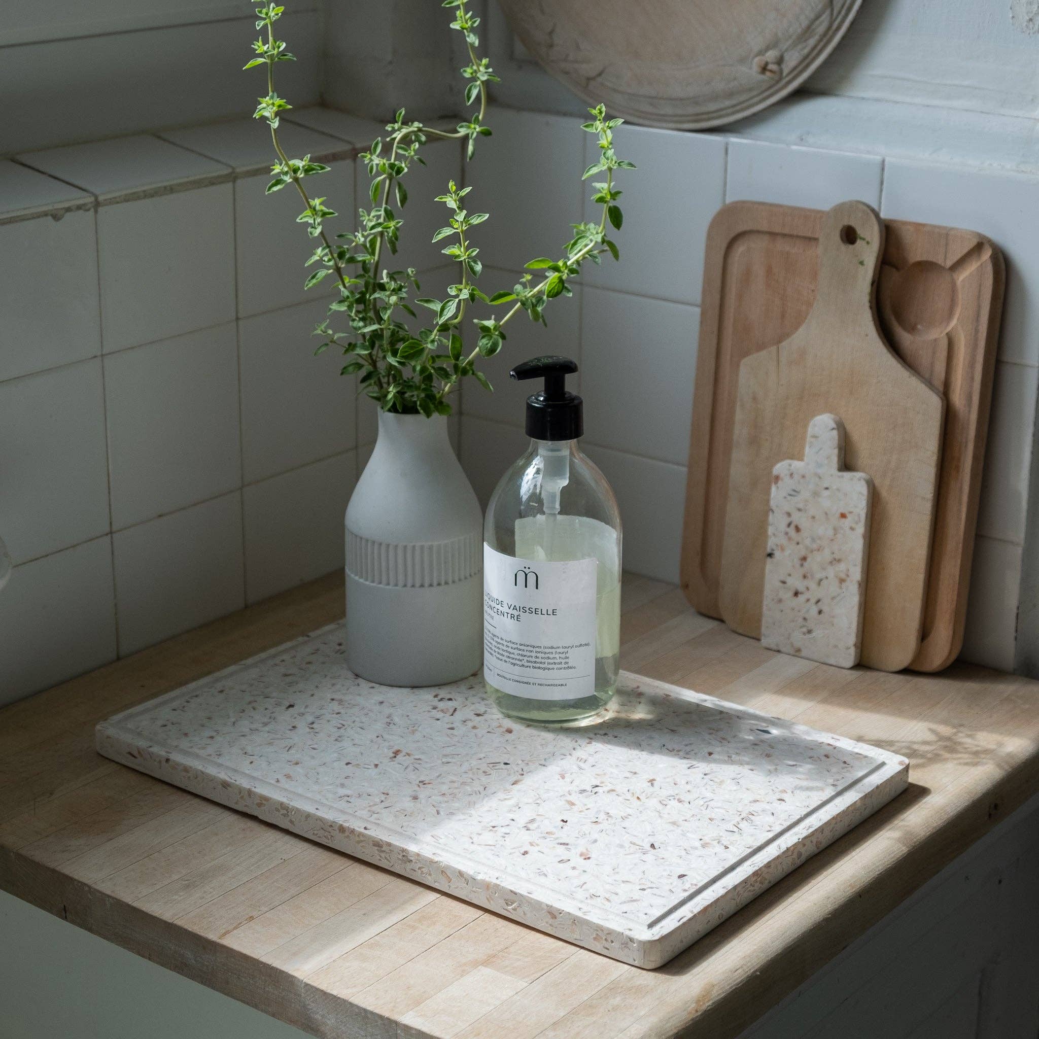 Plateau de présentation en coquillages recyclés