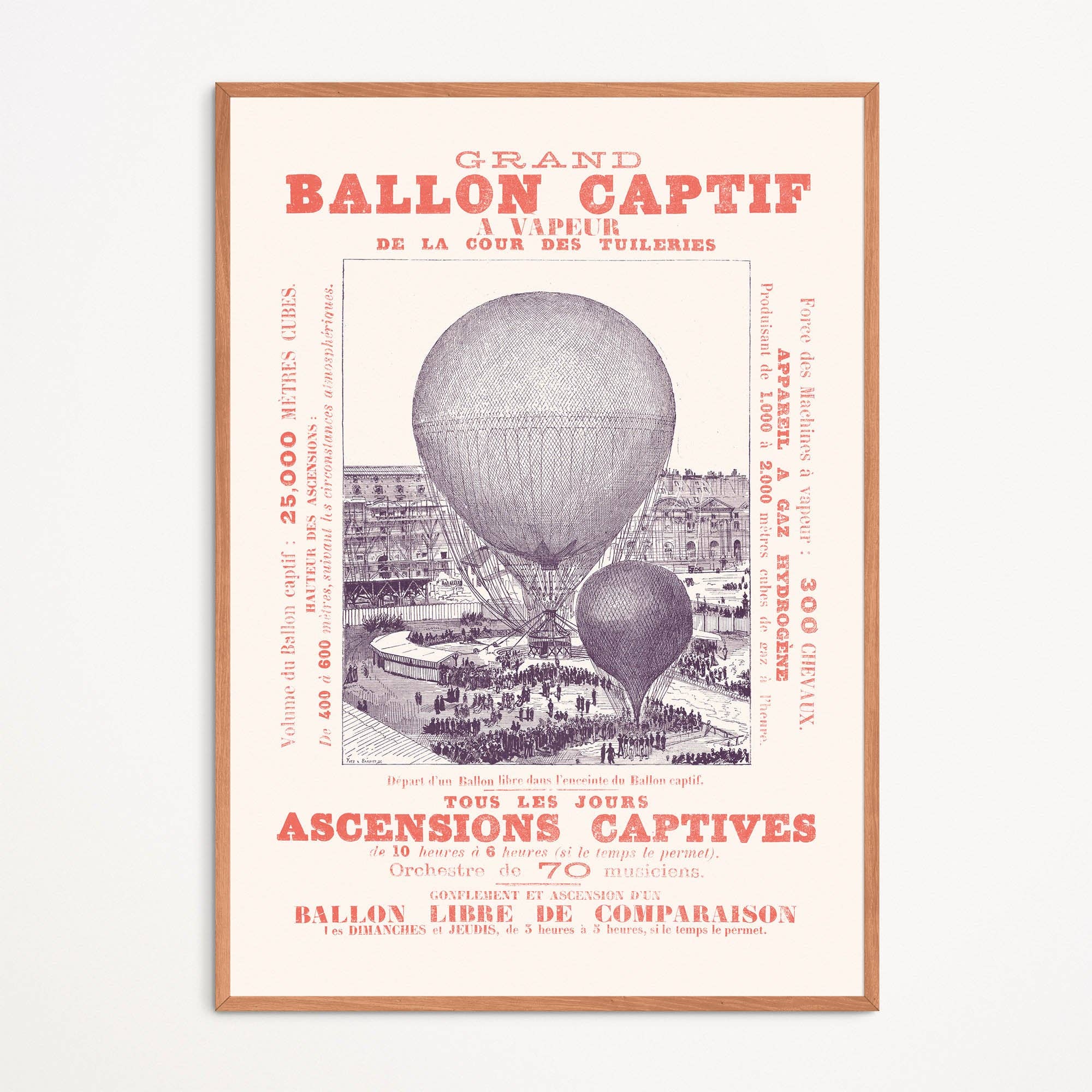 Affiche : Vasque Olympique / Ballon Captif
