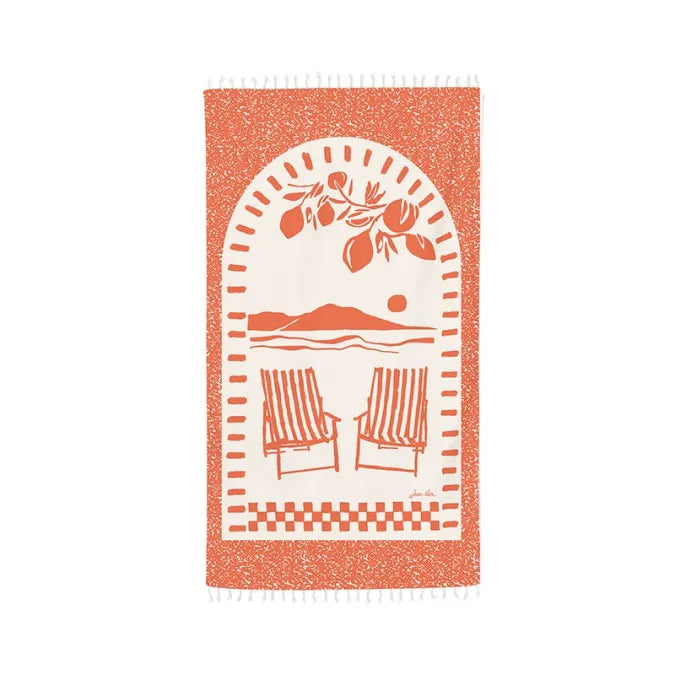 Fouta Plagistes - Spritz Orange - 90x160