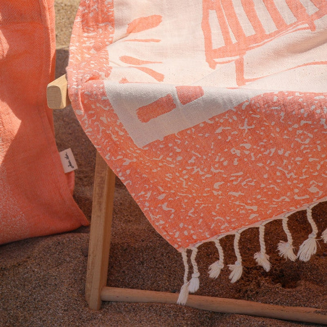 Fouta Plagistes - Spritz Orange - 90x160