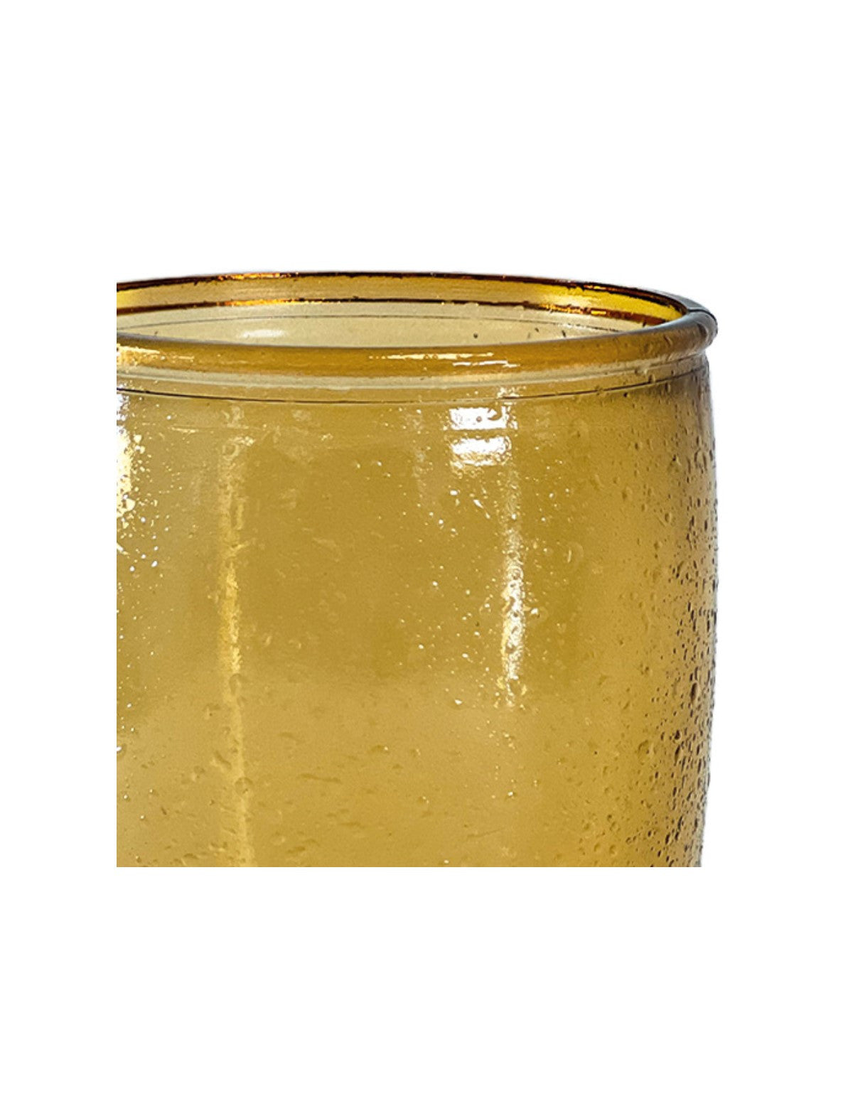 Gobelet en verre recyclé Miel