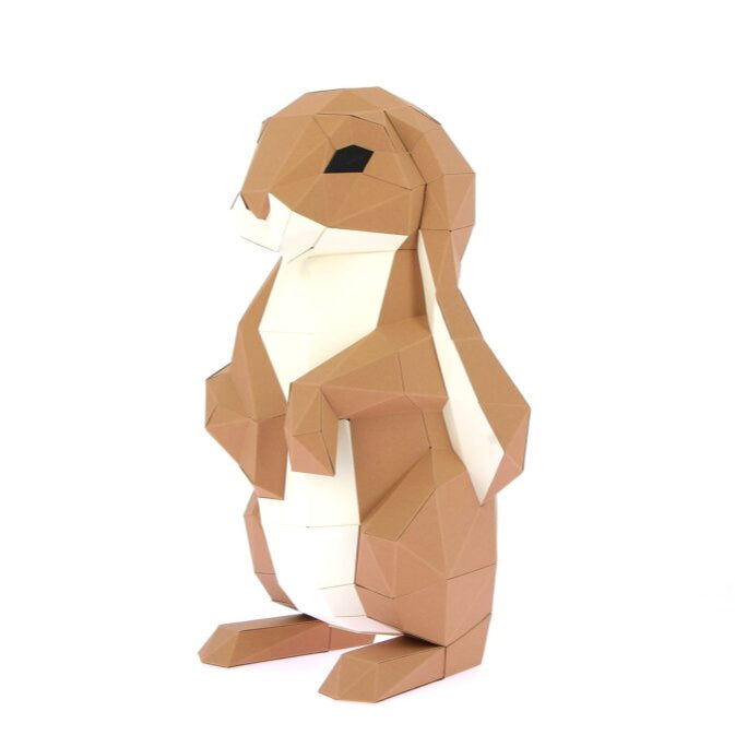 Lapin debout - origami 3D