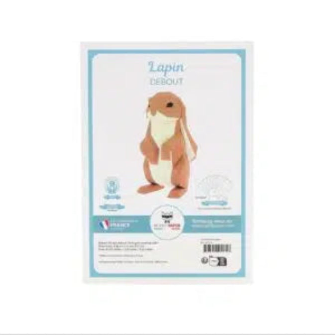 Lapin debout - origami 3D