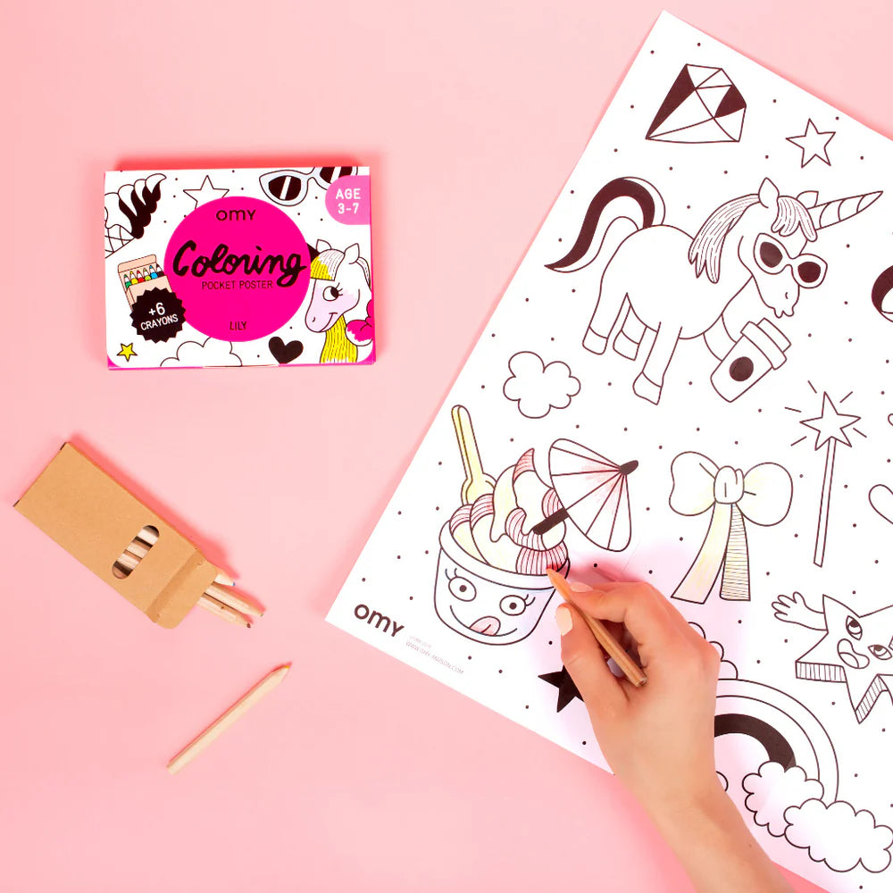 COLORIAGE POCKET - UNICORN