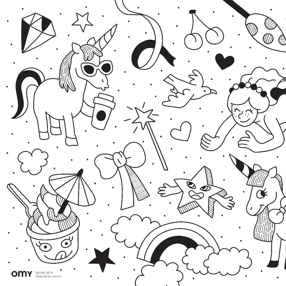 COLORIAGE POCKET - UNICORN