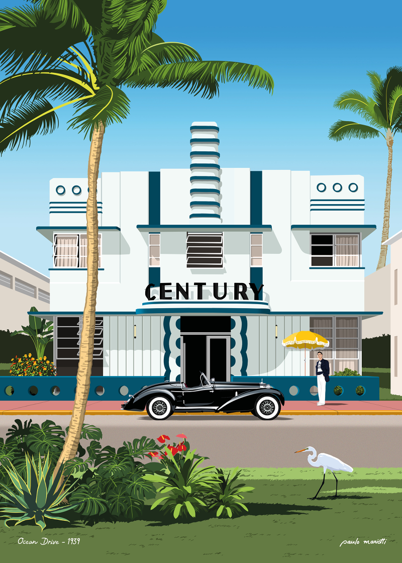 Affiche PAULO MARIOTTI - OCEAN DRIVE