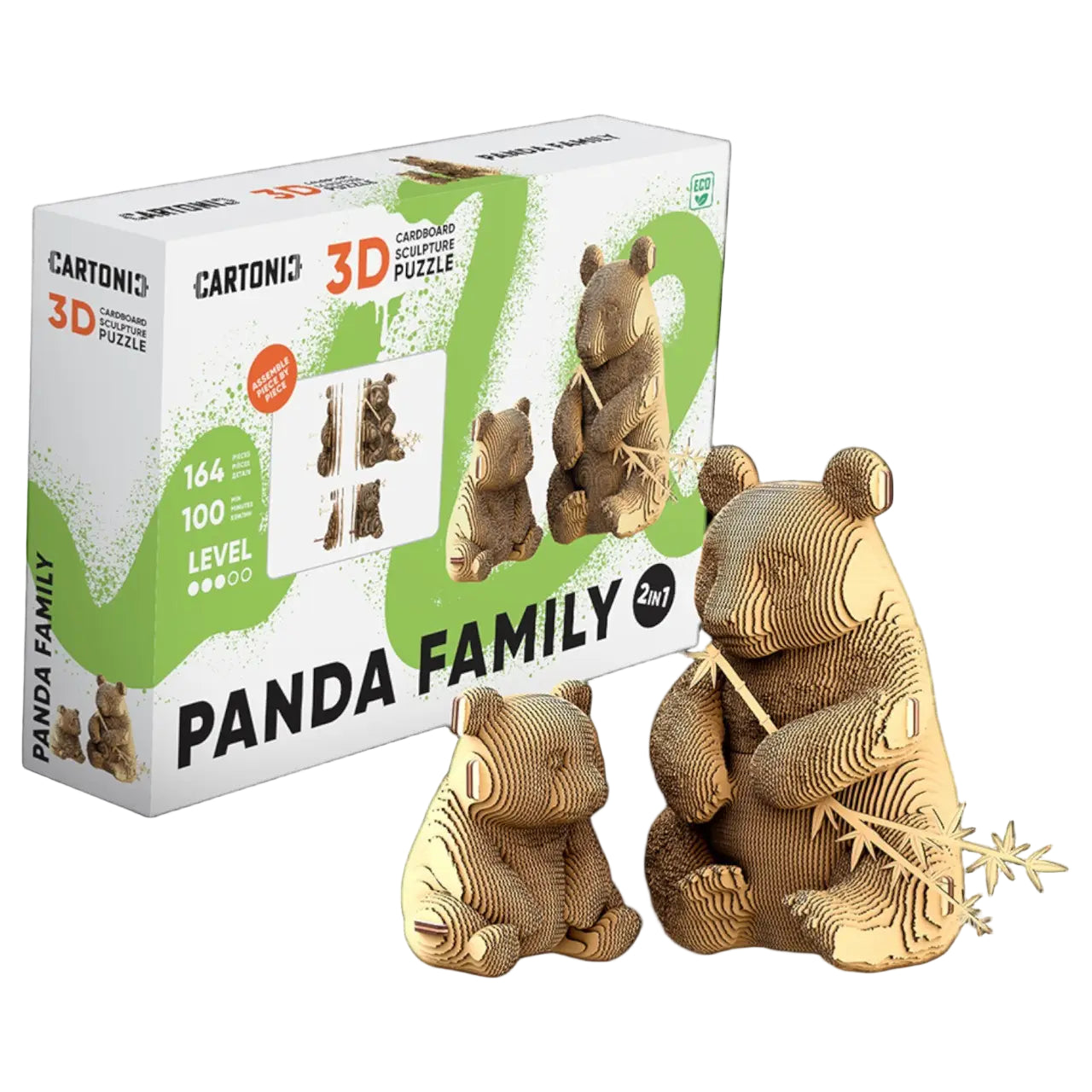 Puzzle 3D Famille Panda