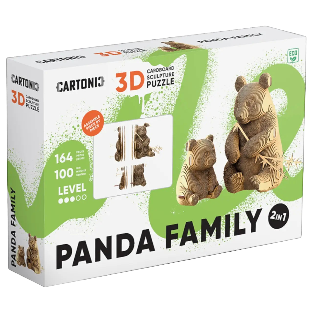 Puzzle 3D Famille Panda