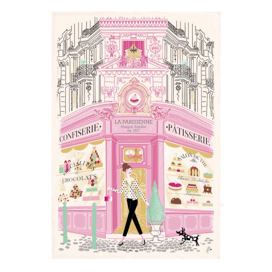 Torchon La patisserie parisienne 48 x 72 cm