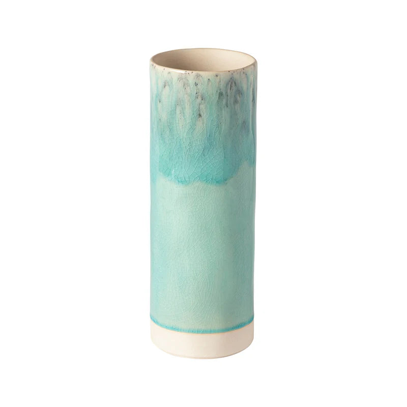 Vase cylindrique Madeira Bleu - 25 cm