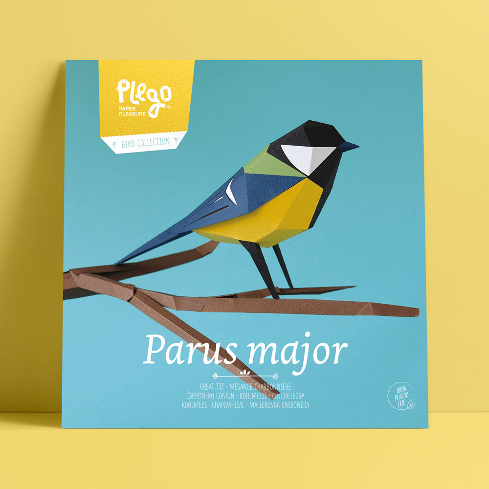 Origami Mésange charbonnière Parus major