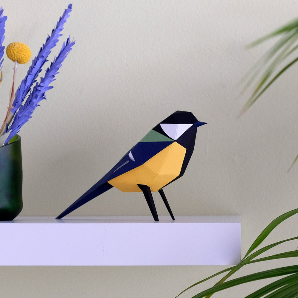 Origami Mésange charbonnière Parus major