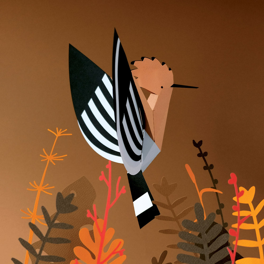 Origami Huppe Upupa epops