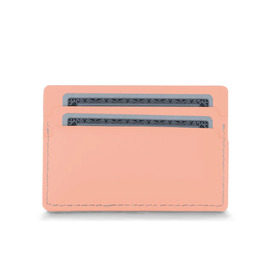 Porte-cartes en cuir recyclé - Rose