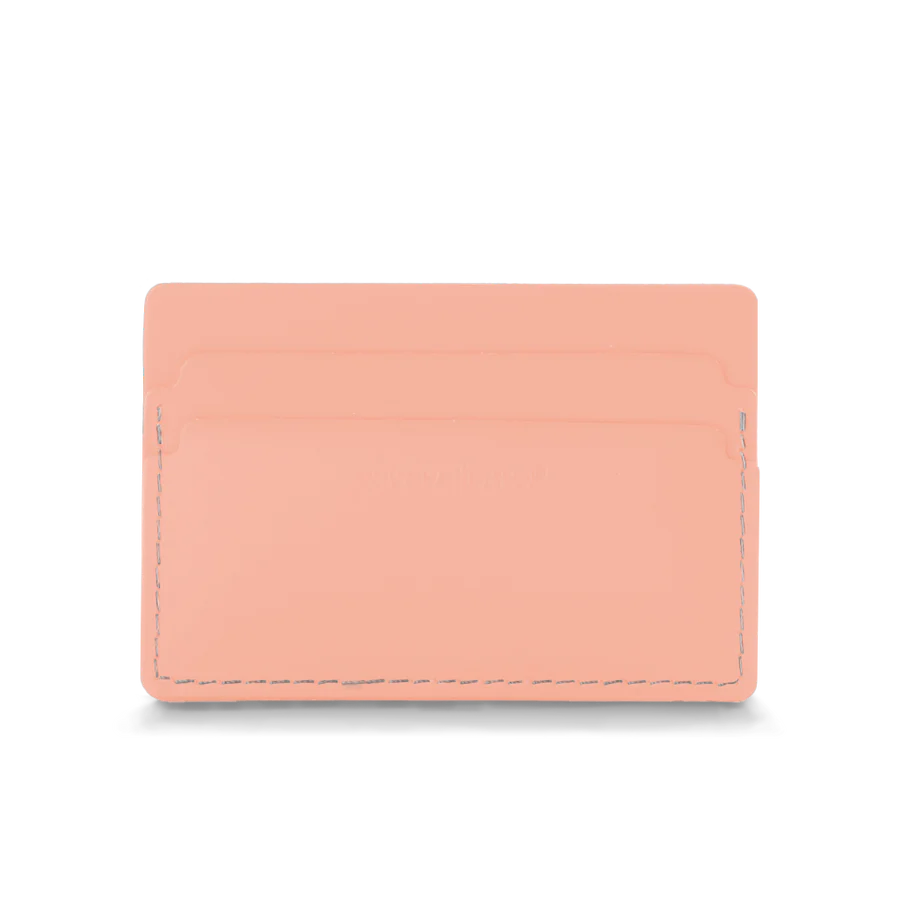 Porte-cartes en cuir recyclé - Rose