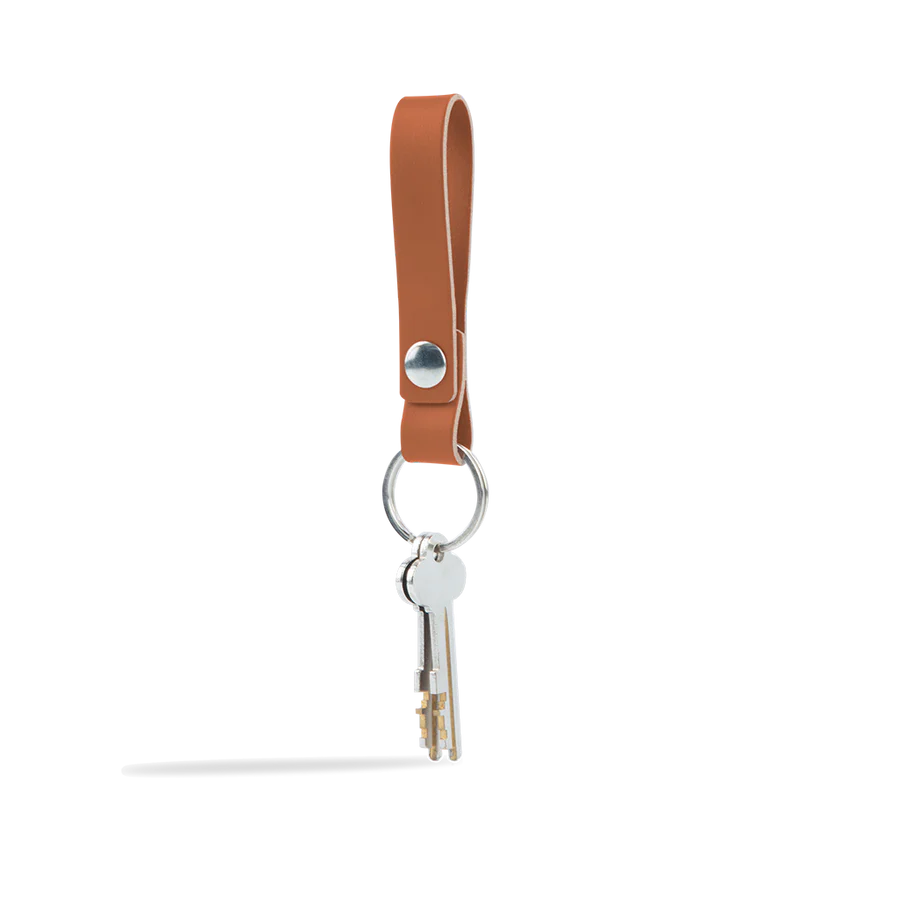 Porte-clés en cuir recyclé - Brique