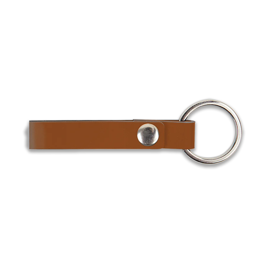 Porte-clés en cuir recyclé - Brique