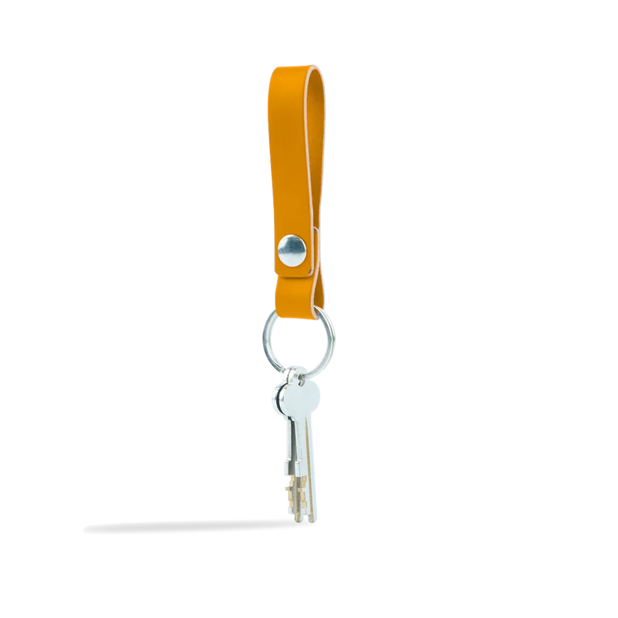 Porte-clés en cuir recyclé - Orange