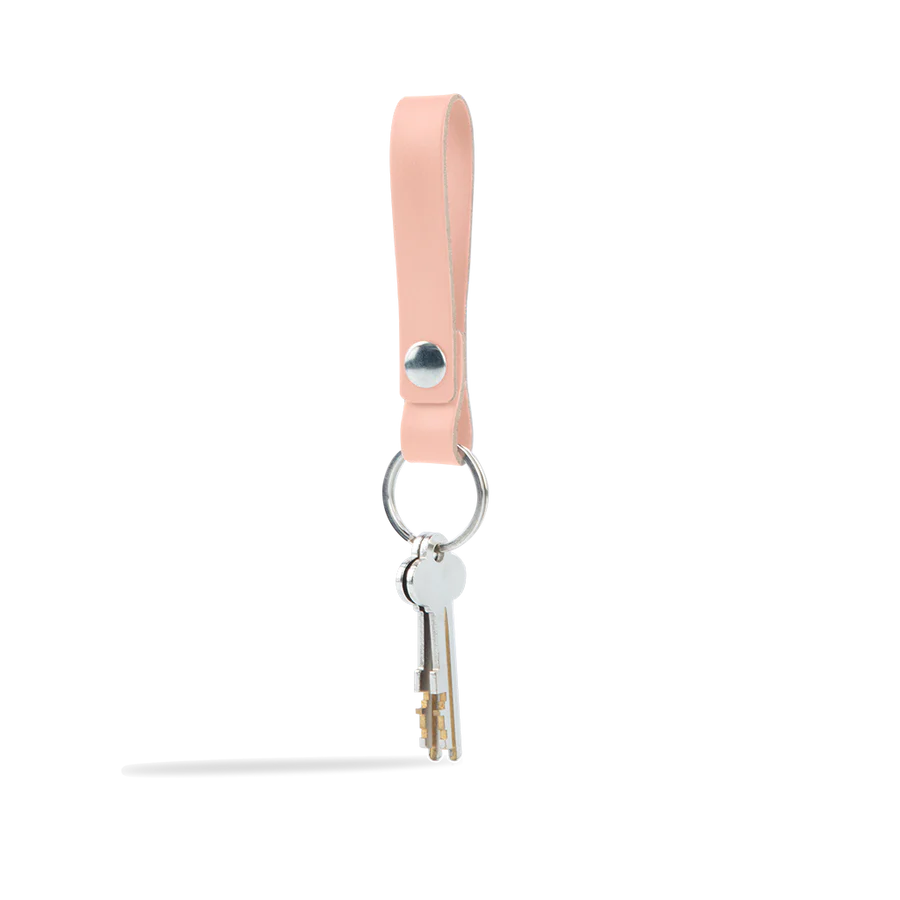 Porte-clés en cuir recyclé - Rose