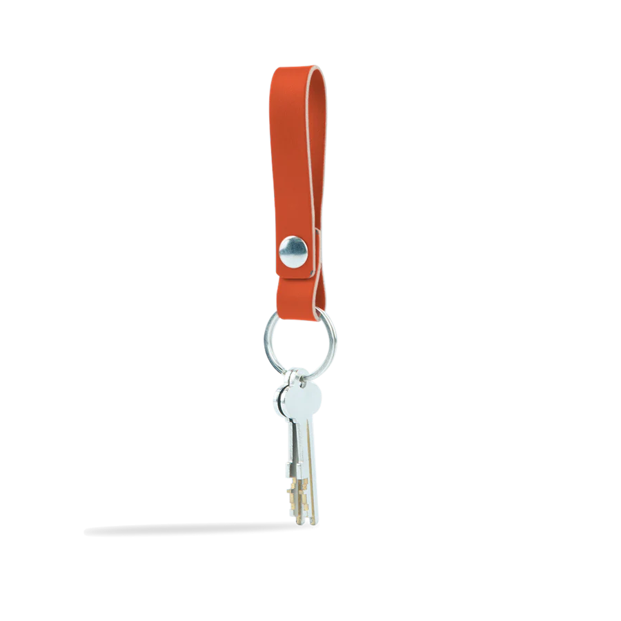 Porte-clés en cuir recyclé - Rouge