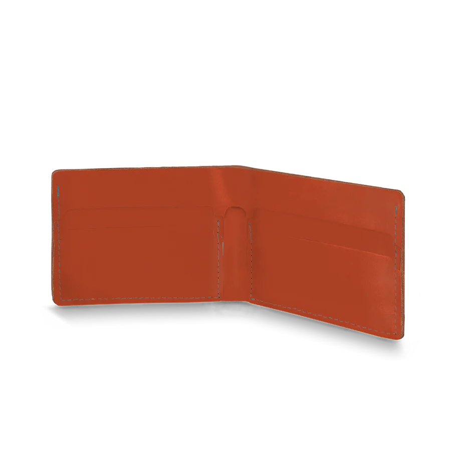 Porte-feuille en cuir recyclé - Rouge