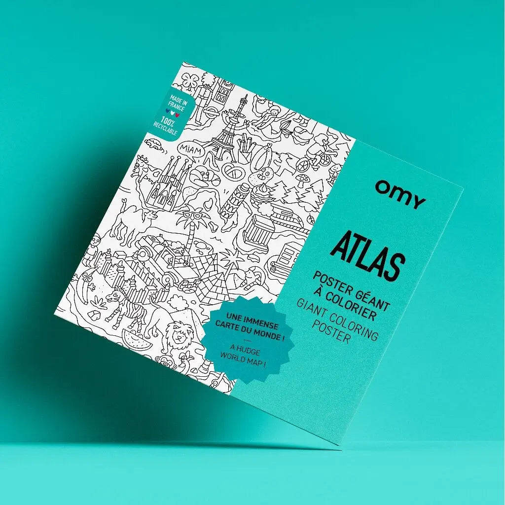 POSTER GEANT A COLORIER - ATLAS