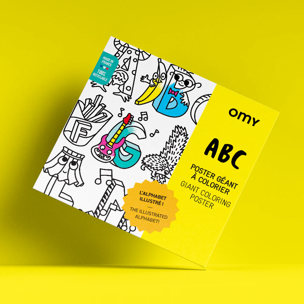POSTER GEANT A COLORIER - ABC
