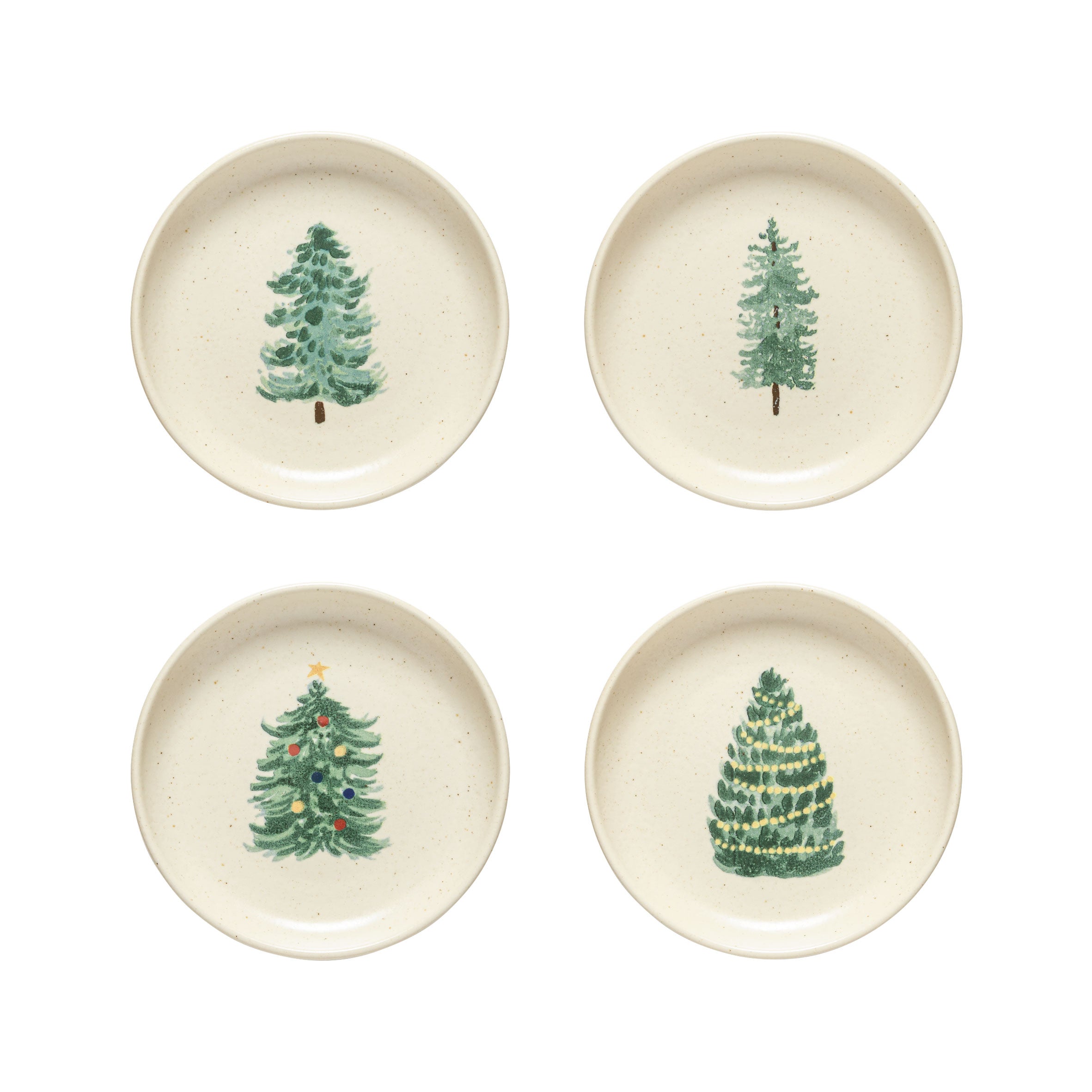 4 petites assiettes Noël 16 cm