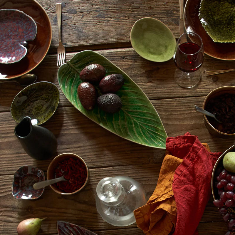 Plat feuille Riviera Streliza 40 cm