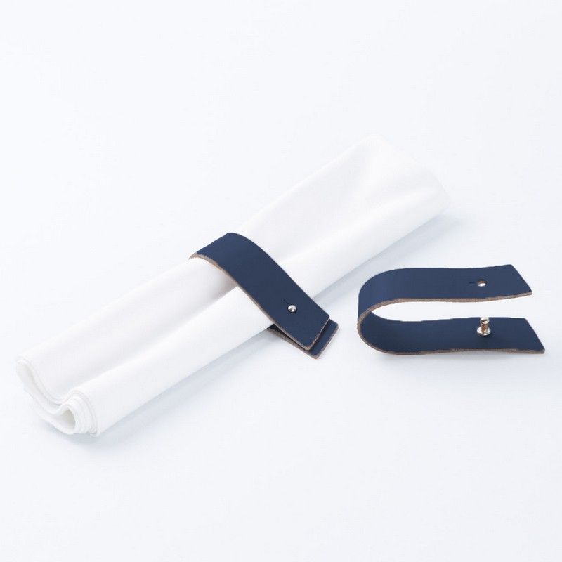 Rond de serviette x 4 Bleu Majorelle