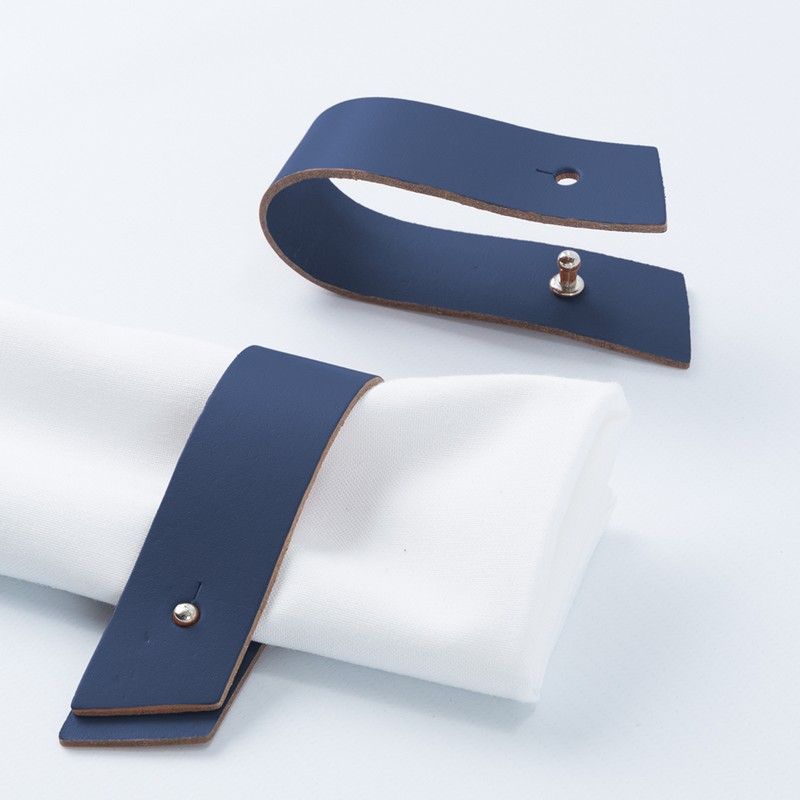 Rond de serviette x 4 Bleu Majorelle