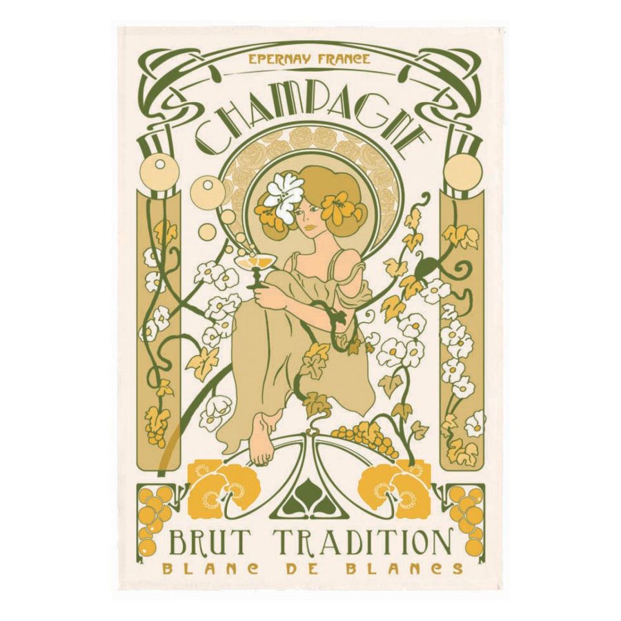 Torchon Champagne Art Nouveau Ecru 48 x 72 cm