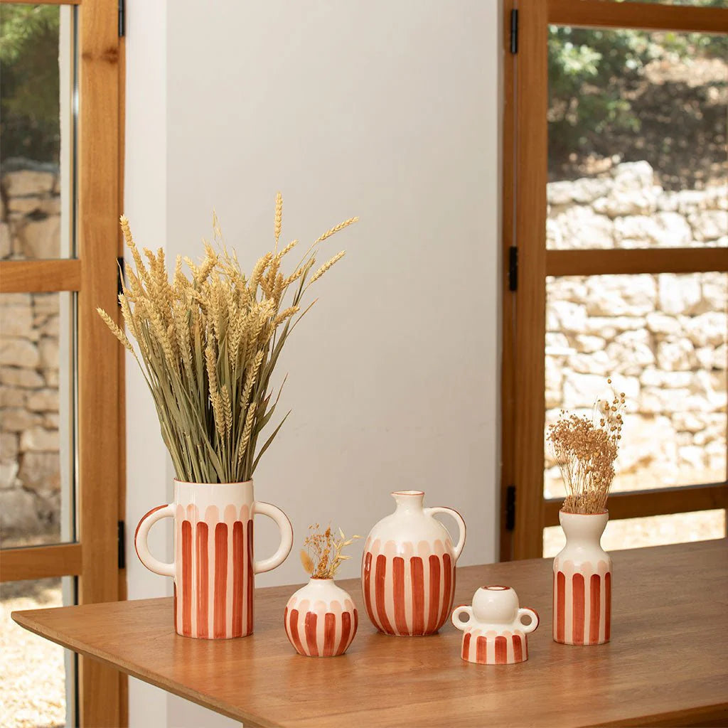 Vase Totem rayures
